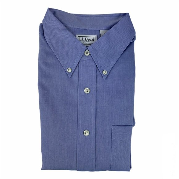 L.L. Bean Other - L.L.Bean NWT Large Cotton Blue Shirt Button Front